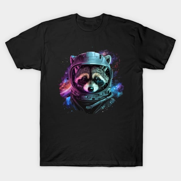 space raccoon T-Shirt by a cat cooking